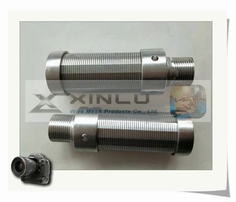 38mm Diameter 316L Stainless Steel Wire Screen 0.15mm Slot G3/ 4&quot; Male Threaded