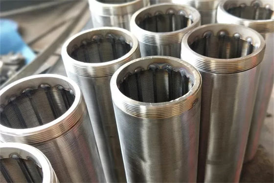 Electropolished Water Filter Screen Elements SS304 No Magnetic V Wire Wrapped