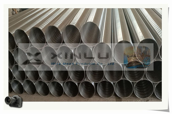 SUS 304 316 316L V Wire Screen Pipe Non Clogged Wedge Wire Screens