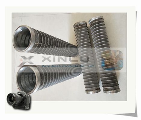 0.05mm Slot V Wire Screen Pipe No Clogging Wedge Screen Filter 6000mm Length