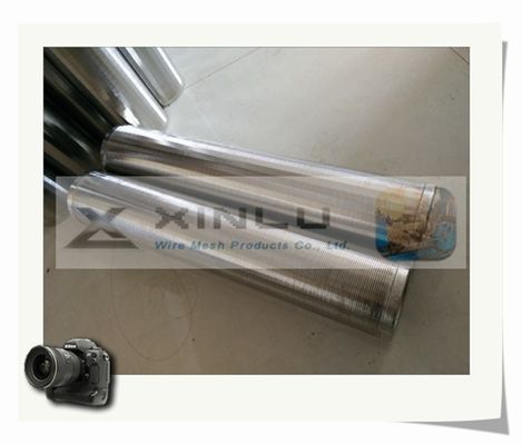 0.05mm Slot V Wire Screen Pipe No Clogging Wedge Screen Filter 6000mm Length