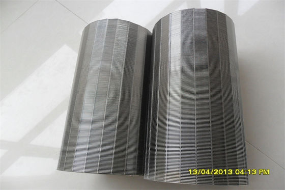 OD 100mm Stainless Steel Filter Screen Wastewater Treatment Wedge Wire Screen