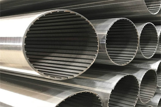 0.1 - 10mm Continuous Slot Screen Anti Corrosion V Wire 304 Stainless Steel Tube