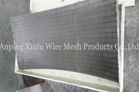 DSM 45° - 120° Wedge Wire Drum Screen Arc Sieving Wire Filter Johnson Wedge Wire Screen