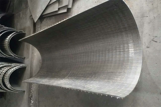 Arc Filter Sieve Bend Screen Wedge Wire 0.6mm Slot For Wastewater Equipment