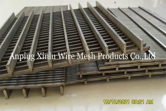 Static V Wire Screens SS 304 316L Wedge Wire Wire Welded Panels