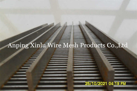 Flat Johnson Wedge Wire Continuous Slot Screen Panel for washing coal filter