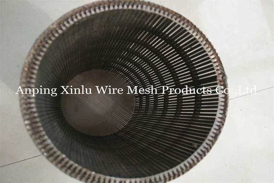 SS 316L Wedge Wire Sieve Filters / Rotating Drum Screen For Separator