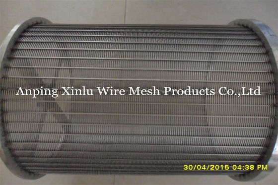 SS 316L Wedge Wire Sieve Filters / Rotating Drum Screen For Separator