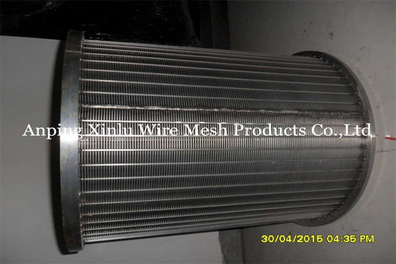 520mm OD Wedge Wire Screen Mesh SS304 SS321 Stainless Steel Mesh Cylinder
