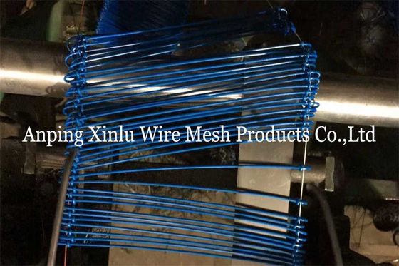 Blue Building Double Loop Tie Wire PVC Coated Q195 BWG16 With 160mm Long
