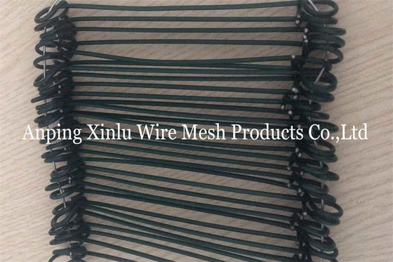 Binding Double Loop Rebar Tie Wire PVC Coated Q235 BWG16 10cm Length Bar Tie Wire