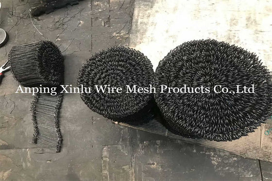 Binding Double Loop Rebar Tie Wire PVC Coated Q235 BWG16 10cm Length Bar Tie Wire