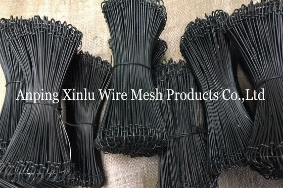 Binding Double Loop Rebar Tie Wire PVC Coated Q235 BWG16 10cm Length Bar Tie Wire