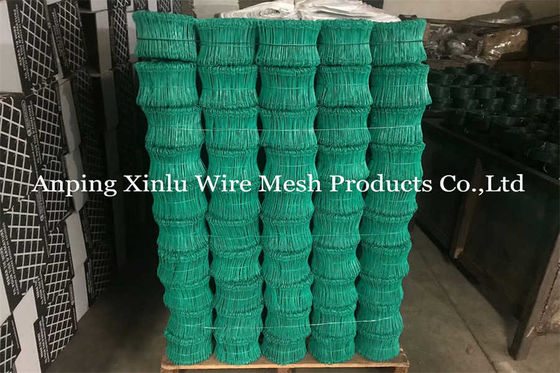 6 Inch Double Loop Tie Wire Anti Rust 1.0mm 16 Gauge Coloured PVC Coated Baling Tie Wire