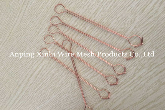 Copper Coated Twins Wire Double Loop Tie Wire 1.2mm Galvanized 4 Inch Length