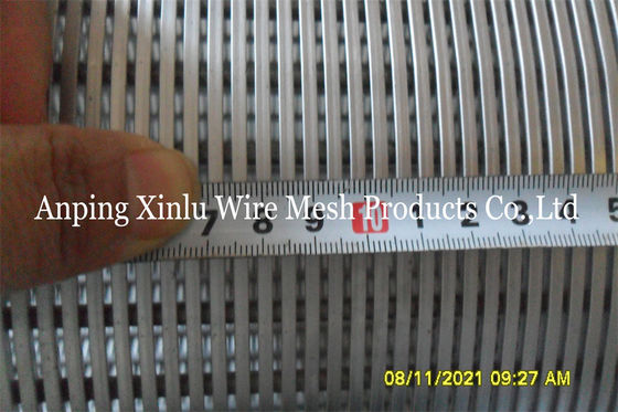 SS316L Wedge Wire Strainer Pipe 6 Inch 152.40mm Inner Diameter Continuous Slot Screen Tube