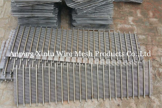 SS Aisi 304 1mm Slot Flat Wedge Wire Screen Panel Johnson Grating Filter Plate