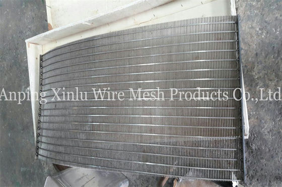 Stainless Steel Slotted Vee Wedge Wire Screen Panel Electric Resistance Welding
