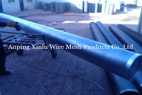 Water Well Sand Control Screens 6-5/8&quot; Johnson Wire Screen Tube With 30 Slots