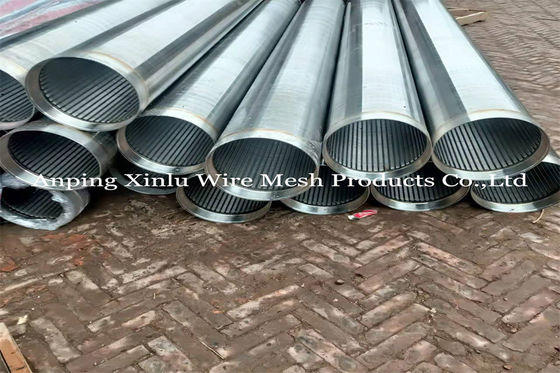 Sand Control Continuous Slot Water Well Angular Screen Filter Pipe 6 Inch 316L Wedge Wire