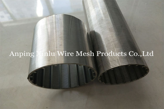 DN200 Filter Slot 35-100 Mesh Johnson Type Vee Wire Screen Pipe