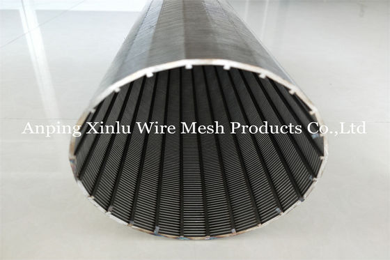 250mm 15 Mesh Stainless Steel Johnson Wire Wrap Strainer Pipe Screen Connection Flange