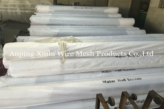10'' Diameter SS304 Steel Wire Wrapped Screen Tube 0.02 Inch Slot For Bore Well