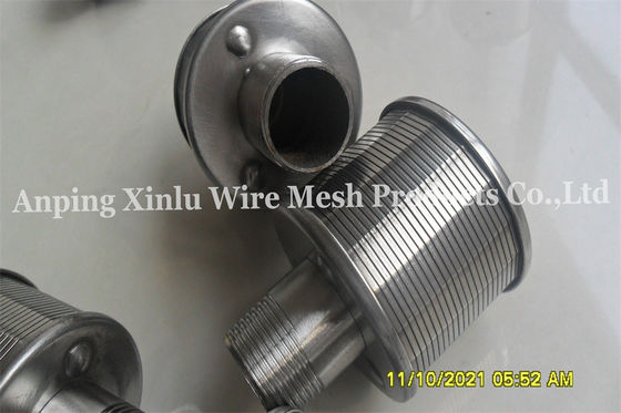 Easy Installation Johnson V Wire Filter Nozzle / Wedge Wire Strainer Nozzle