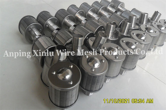 Easy Installation Johnson V Wire Filter Nozzle / Wedge Wire Strainer Nozzle