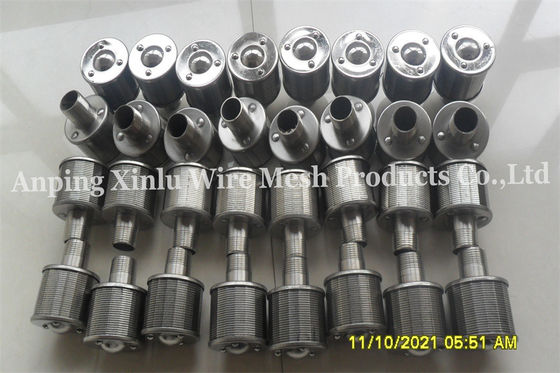 Easy Installation Johnson V Wire Filter Nozzle / Wedge Wire Strainer Nozzle