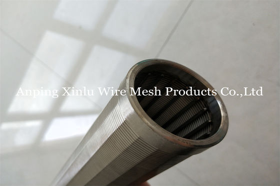 Sand Control Continuous Slot Water Well Angular Screen Filter Pipe 6 Inch 316L Wedge Wire