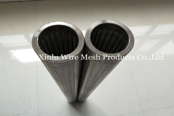 75mm Johnson Vee Wire Wrapped Continuous Slotted Screen Pipe Pump Filter