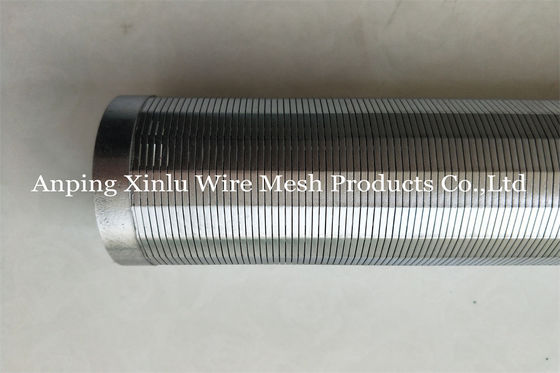 75mm Johnson Vee Wire Wrapped Continuous Slotted Screen Pipe Pump Filter
