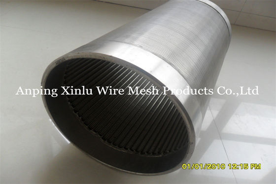 8 5 / 8 &quot; Water Well Continuous Slot Screen V Wedge Shaped Metal Material