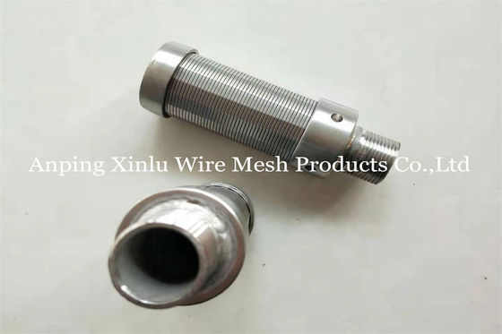 Npt Thread Water Strianer Filter Stainless Steel Screen Nozzle Slot 0.25mm