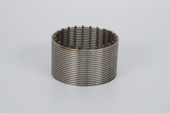 Stainless Steel 316L Wedge Wire Media Retention Nozzle Npt Thread 57mm Diameter