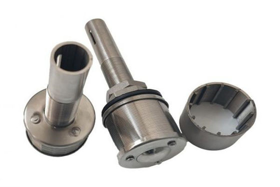 Long Hand Retention Screen Nozzle Stainless Steel Filter Nozzle With Slot 0.25mm