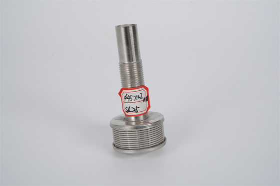Long Hand Retention Screen Nozzle Stainless Steel Filter Nozzle With Slot 0.25mm