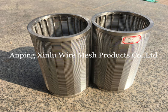 219mm Johnson Spiral V Wire Dewatering Well Screen Pipe No Magnetic Polishing For Groundwater Pump