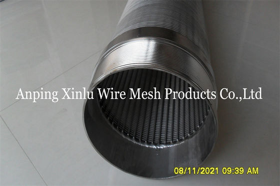 Low Carbon Galvanized Johnson V Wire Screen Pipe Sand Control 219mm