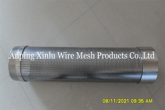 Low Carbon Galvanized Johnson V Wire Screen Pipe Sand Control 219mm