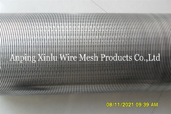 Low Carbon Galvanized Johnson V Wire Screen Pipe Sand Control 219mm