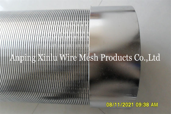 Low Carbon Galvanized Johnson V Wire Screen Pipe Sand Control 219mm