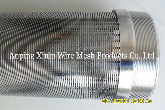 Low Carbon Galvanized Johnson V Wire Screen Pipe Sand Control 219mm