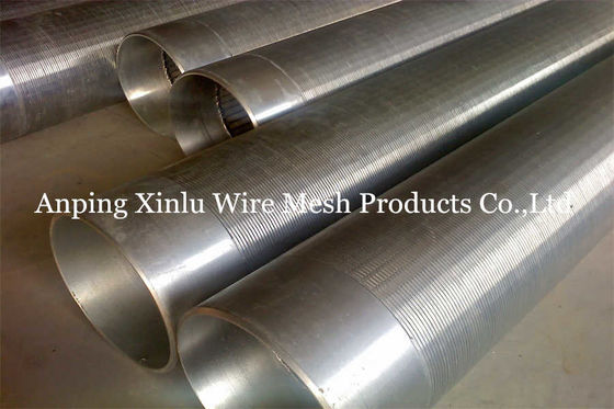 Low Carbon Galvanized Johnson V Wire Screen Pipe Sand Control 219mm