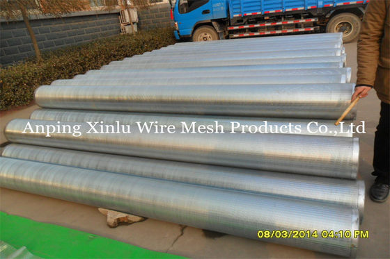 Low Carbon Galvanized Johnson V Wire Screen Pipe Sand Control 219mm