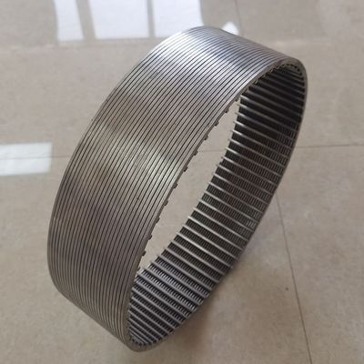 3.2x6mm Continuous Slot Vee Wire Wrapped Screen Pipe For Deep Well Drilling