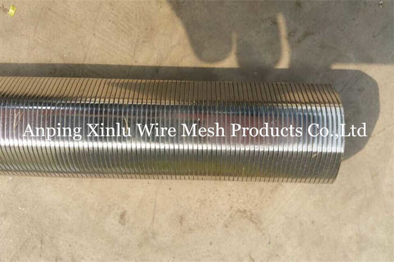 6-5/8&quot; Continuous Slot Water Well Vee Wire Screen Polishing For Sand Control