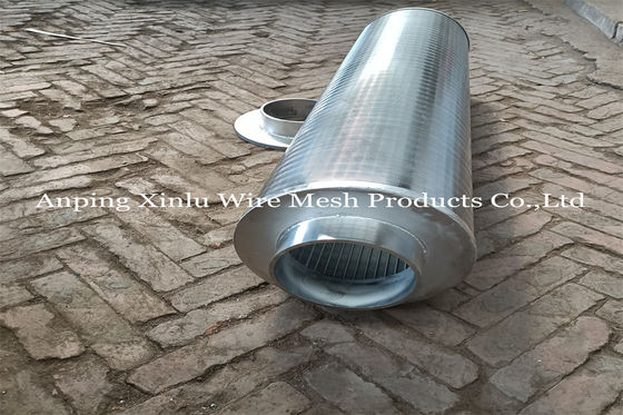 1.5 X 2mm 316L Reverse Continuous Slot Wedge Wire Screen Cylinder